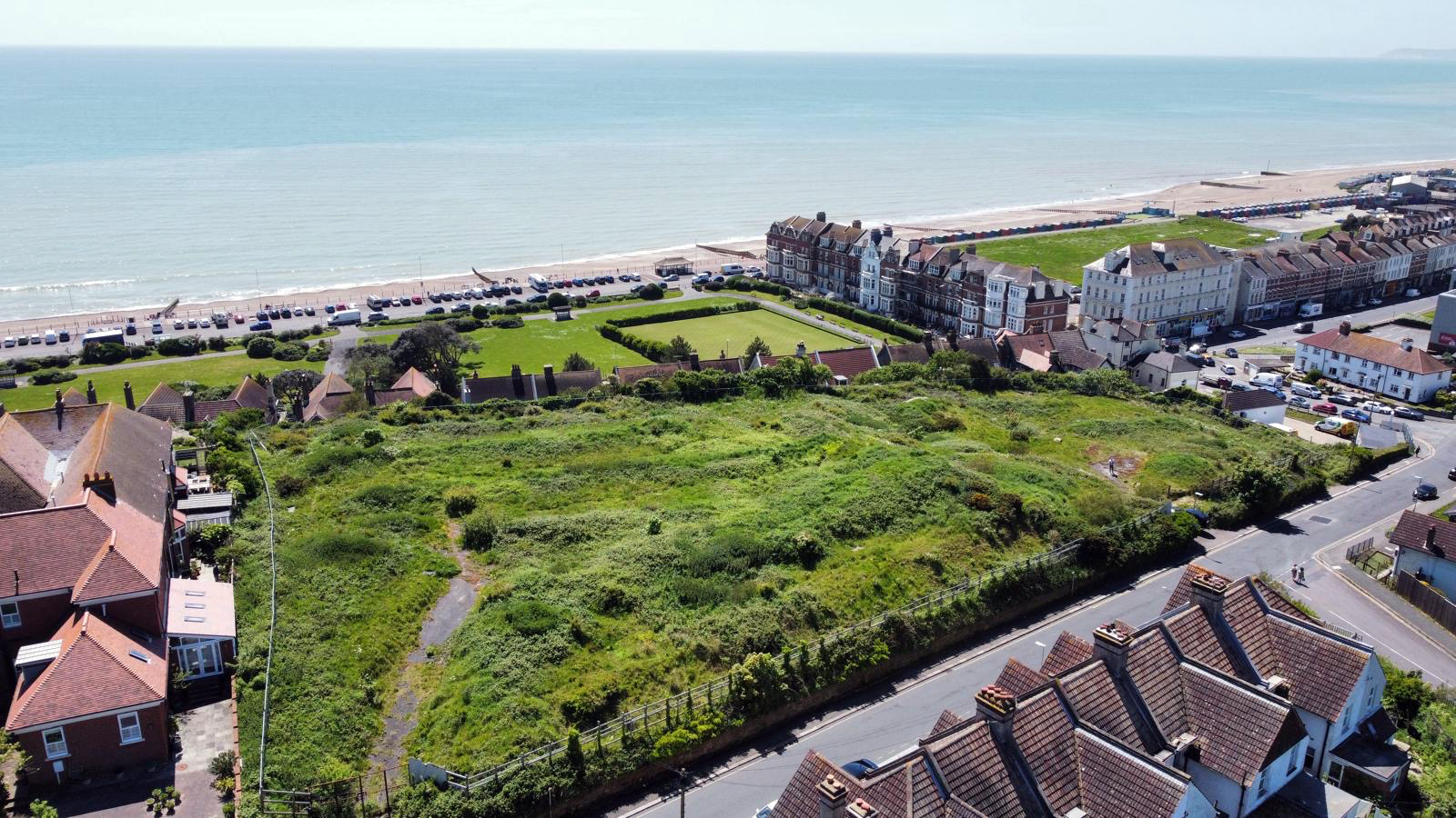 Aerial view of wider site context